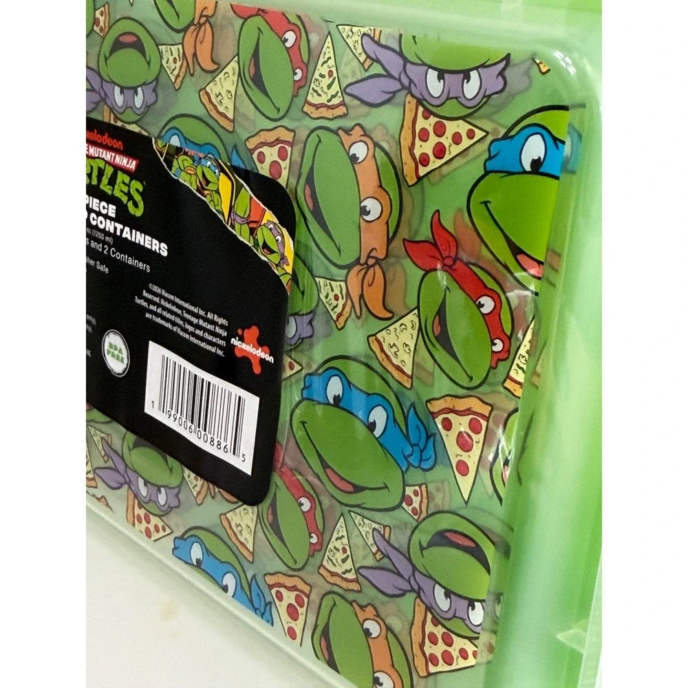 Meal Prep Containers Set Nickelodeon TMNT Teenage Mutant Ninja Turtles 4 Piece